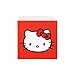 Ukonic Sanrio Hello Kitty 6.7L Mini Fridge, Red Thermoelectric Cooler for 9 Cans, AC/DC Powered – Cute Compact Storage for Bedroom, Vanity, RV or Dorm
