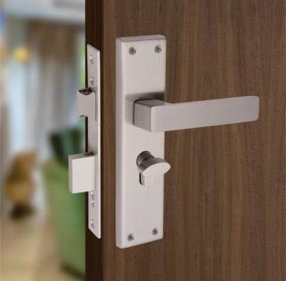 M.L.S Stainless Steel Handle Set with 3 Ultra Keys for Bathroom, Bedroom, Living Room, Door Lock (Silver Finish) (B0D8FZ7HZ3) Amazon Price History, Amazon Price Tracker