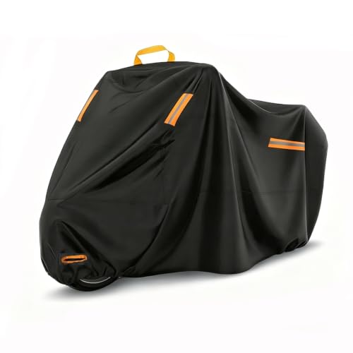 Motorcycle Cover for Triumph Scrambler 2005-Present, All-Weather Motorbike Cover, Outdoor Dustproof Waterproof Uv Resistant Windproof and Tear Resistant