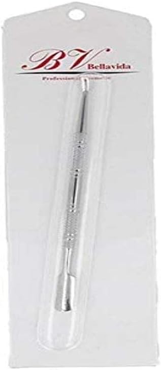 False Bella Vida Metal Pusher Manicure/Pedicure Model-S500, Único, Standard