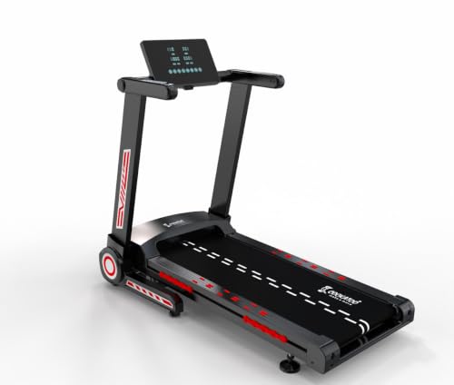 Image of Cockatoo Ultra Human6A Auto Incline 6HP Peak Treadmill for Home Foldable, 3-6 HP BLDC Motor Foldable Walking Pad for Home with Speed Range 1-16 Km /hr, Max User Weight 120Kg-Black & Red