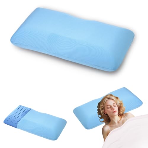 Almohada Viscoelástica Estándar Ergonómica Azul Claro