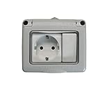 Producto completo Bf bf-19 - Interruptor+base enchufe schuko gris bolsa