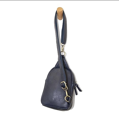 Image of Joy Susan Skyler Sling Bag: Vegan Leather, Zippered Closure, Brass Plated Hardware