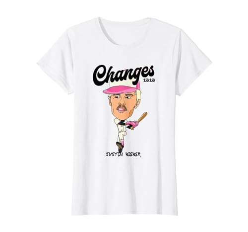 Image of Justin Bieber Official Changes Baseball White T-Shirt, Women, White, X-Small
