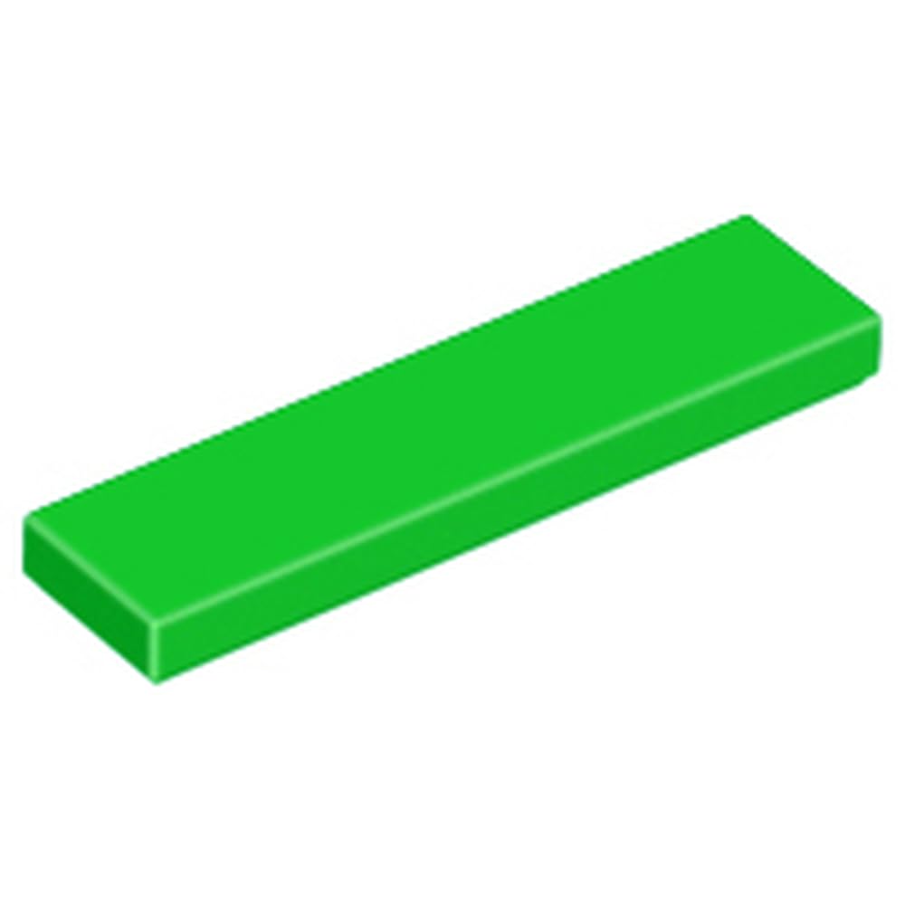 LEGO Part Tile 1 x 4, Part 2431 (Bright Green, 10, count) — image 1