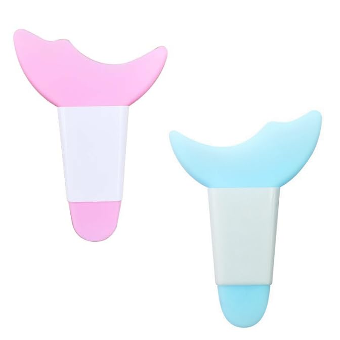 2 PCS Mascara Eyelash Shield Applicator Guard Tool,Eyeshadow Auxiliary Guard Tool Silicone Reusable Eyeshadow Lash Auxiliary Applicator Tool for Eye Makeup