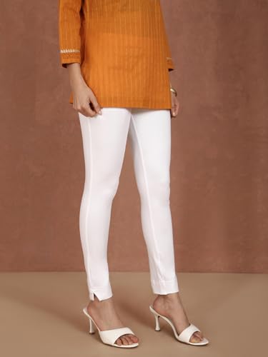 Image of TWIN BIRDS Women Cotton Blend Kurti Pants | Sleek Ethnic Daily Trousers