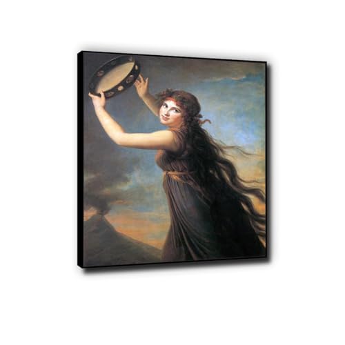 Art mural de prestige Vigée Lebrun avec cadre noir fini