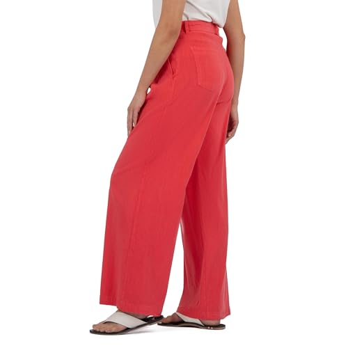 KUT from the Kloth Women's Ryan-High-Rise Wide Straight Leg Front Pleats2