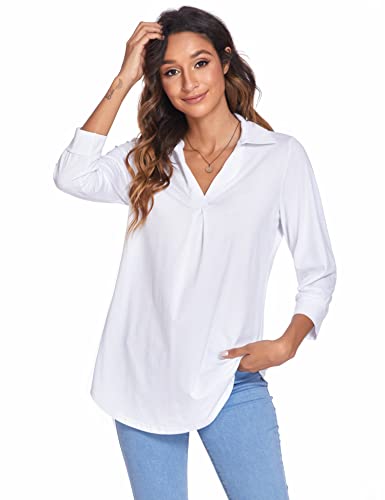 Image of Newchoice Womens 3 /4 Sleeve Shirts Business Casual Tops