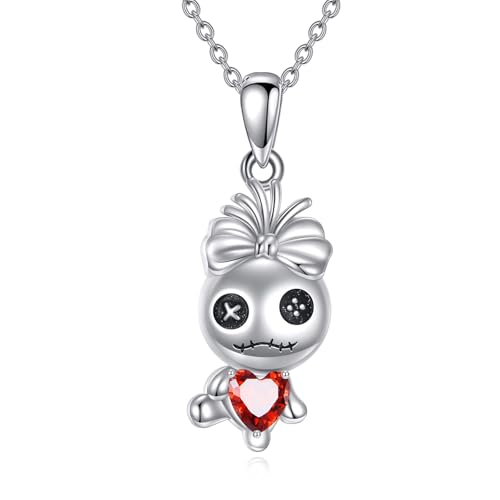 Pendentif gothique sorcière en argent sterling 925 de prestige