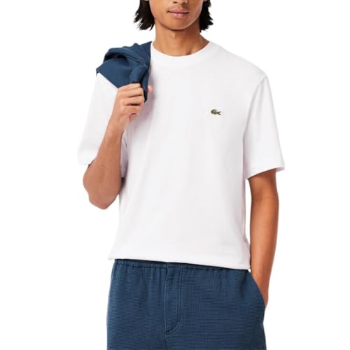 Lacoste Men's Cotton T-Shirt, White, Large