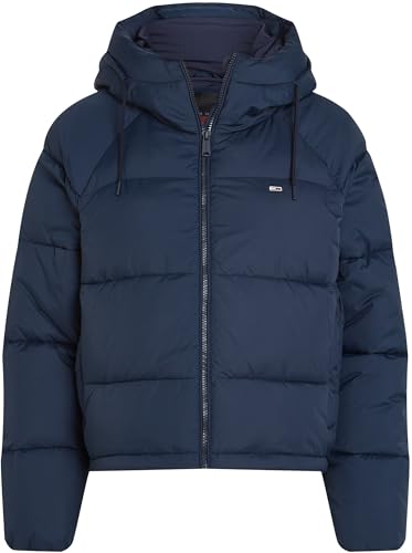 Tommy Jeans Damen Pufferjacke Warm, Blau (Dark Night Navy), L