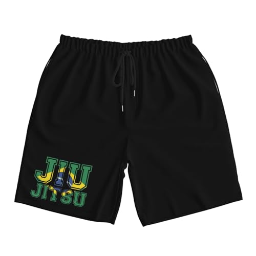 Flag BJJ Tee Brazilian Jiu Jitsu Men's Quick-Dry Board Shorts 7