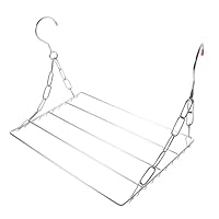 ARTSEWPLY Stainless Steel Balcony Drying Rack Folding Clothes Hanger for Indoor Outdoor Use Resistant Multi Purpose Laundry Hanger with Rods for Efficient Airflow and Compact Storage