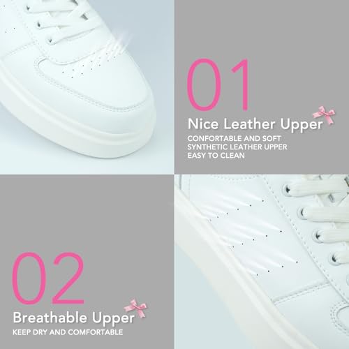 Generic Personalized Sneakers Shoes for Bride Wedding Custom Party Monogrammed Low Top Breathable Shoes, White3