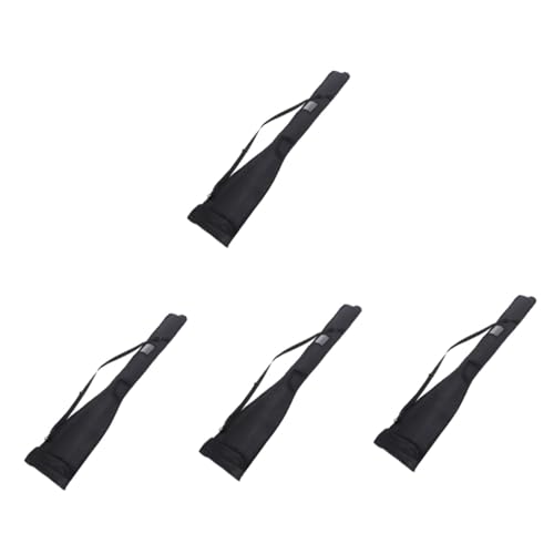 LIOOBO 4 Piezas Bolsa De Remo Kayaks Remolcar Kayac Sup Paddle Asiento De Bolsa Seca para Navegación Playa Bote Sorber Impermeable Bolsa De Teléfono Cámping Bolsas Tela Oxford Black