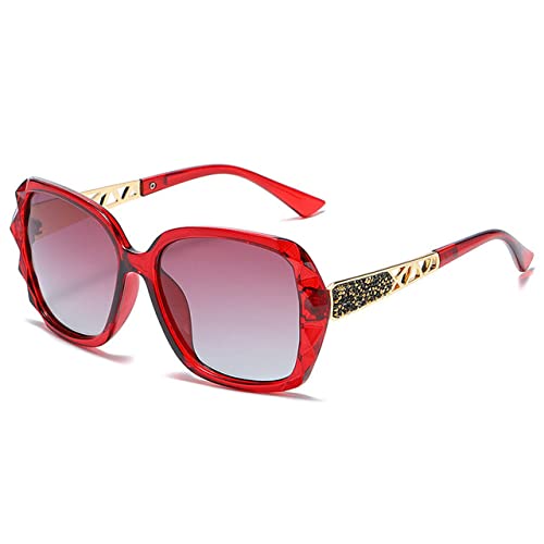 Lunettes de soleil polarisées femme grand format parfaites pour la conduite et les sorties en ville