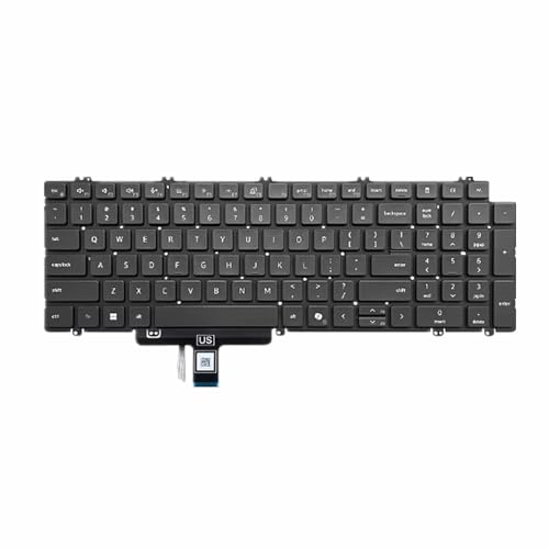 Teclado portátil para DELL Precision 15 3581 soluciona desgaste de teclas distribución US