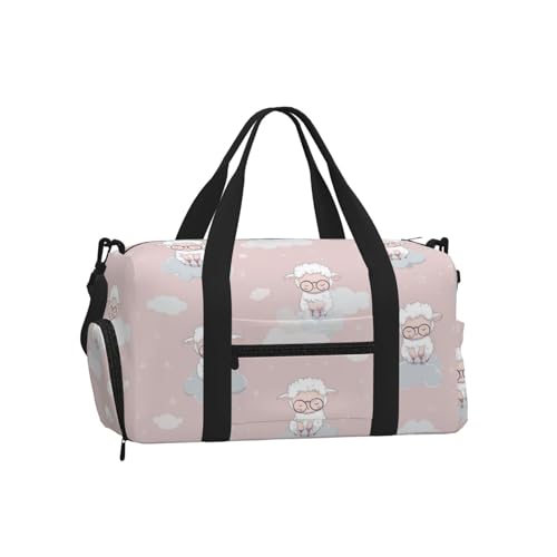 Sac de sport Mexpekil grand sac de voyage nuages de bébés moutons