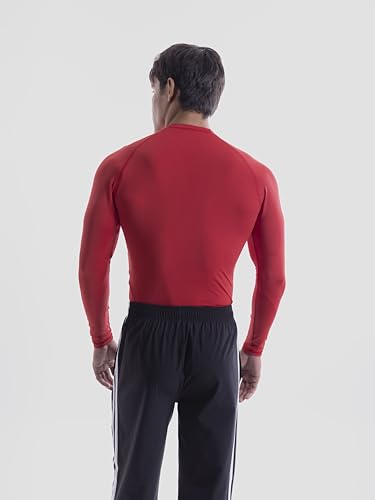 Image of COITONIC Men's Full Sleeve Compression T-Shirt - Athletic Base Layer for Gym, Sports & Fitness Training