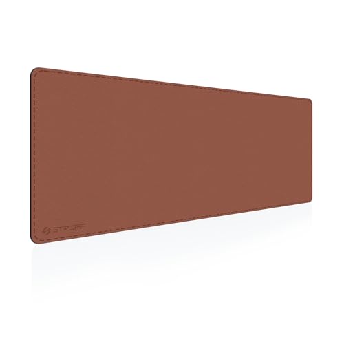 Image of STRIFF EliteMat Premium Vegan Leather Desk Mat (85 x 45 cm) | Anti-Slip | Extended Mouse Pad & Keyboard Mat | Waterproof Laptop Protector for Office, Work from Home, Writing & Gaming