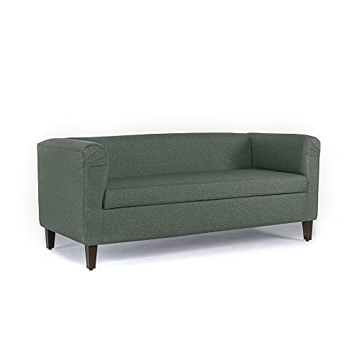 Image of Wakefit Sofa Set | 3 Year Warranty | Sofa 5 Seater, 5 Seater Sofa for Living Room, Wooden Sofa Set, Sofa Set 3+1+1 Seater - Miami(Omega : Green)