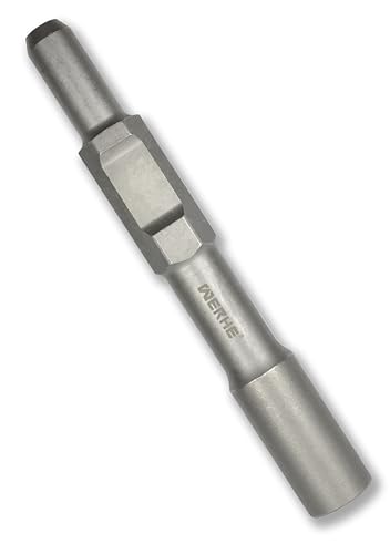 WERHE® 25,5x35x260 mm Destornillador de clavos profesional para insertar picas de tierra profundas - Martillo neumático Destornillador para postes Destornillador hexagonal 30 mm