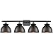 Innovations 516-4W-PN-M14-BK Four Light Bath Vanity from Ballston Collection