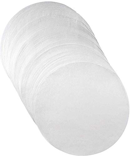 OUI MAMA Non-Stick Round Parchment Paper eco-Friendly Baking Paper Liners for Cake Pans Cooking Cheesecake – (White, 9 inches) Pack of 50