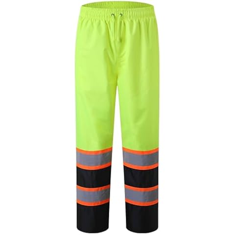 JKSafety Hi-Vis Rain Pants Cover