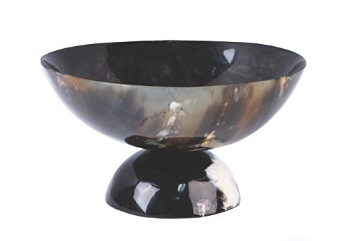 Museum Replicas Natural Horn Footed Viking Bowl Authentic Medieval Inspired Serving Bowl