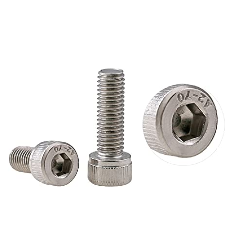 Tornillo de cabeza hexagonal en acero inoxidable 304 moleteado cilíndrico de alta gama 6