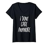 Photo Gallery donna i dont care anymore, funny silly sarcastic maglietta con collo a v Photo Gallery donna i dont care anymore, funny silly sarcastic maglietta con collo a v