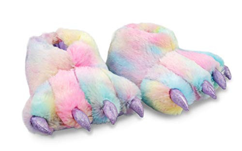 Youngfine Zapatillas 3D cálidas y suaves para niños, color Multicolor, talla 31/32 EU