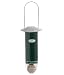 Dehner Natura Premium Wildvogel Meisenknödelautomat, Futterhaus / Futterstation für Wildvögel, Futterstelle wetterfest, inkl. Aufhängevorrichtung, Ø 7.5 cm, Höhe 26.5 cm, Metall, Dunkelgrün