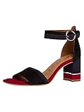 1-28379-24-040 Tamaris Damen 1-1-28379-24 Riemchensandalen, Schwarz (Blk Suede Comb 040), 36 EU