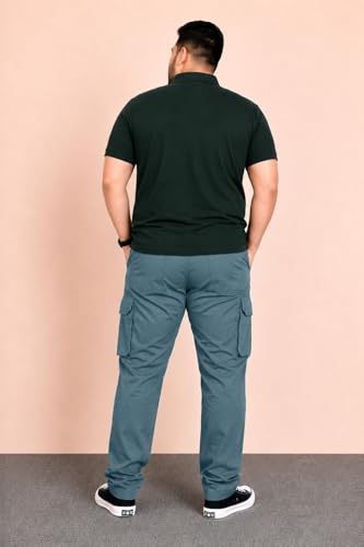 Image of INKKR Men Plus Size Cargo Pants || Plus Cargo Pants Cotton || 2XL-6XL