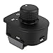 Pithsdp Side Mirror Switch Adjuster Control Knob 1J1959565A Door Mirror Button Practical Accessory for Jetta/Bora Mk4/Golf Passat/Beetle 98-06