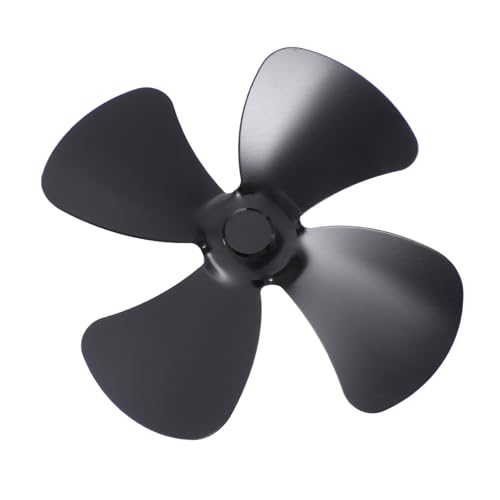 Hemobllo Cuchillas De Ventilador De Aleación De Aluminio Accesorios De Estufa Ventilador De Estufa Encendida Negro Aleación De Aluminio