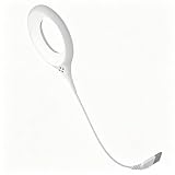 KENNOE USB-Steckbare LED-Schwanenhals-Nachtlampe, warmweiß, tragbare Schreibtischlampe zum Lesen, für Babypflege und Reisen