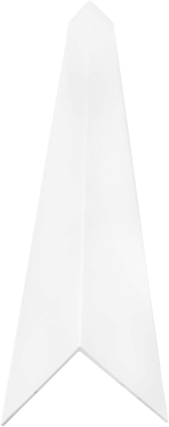 Homesmart White 1 Metre UPVC Plastic Rigid Angle Corner Trim 10 x 10mm, 90 Degree Right Angle Profile, Durable Weatherproof uPVC Moulding for Wall Edges, Corners, DIY, Bathroom & Kitchen, Pack of 2