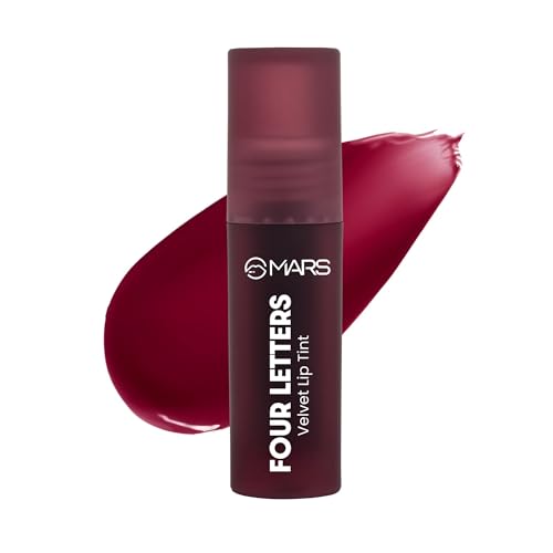 MARS Love Track Velvet Lip Tint (2.8ml) (FOUR LETTER) | Velvet Matte Finish | Non-Sticky & Lightweight | Highly Pigmented | Comfortable Wear | 6 Flattering Shades