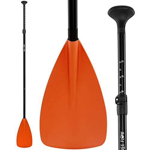 SereneLife Stand Up Paddle-Board Adjustable Paddle – Adjustable Water Paddle Oar SLSUPB135 Free-Flow Inflatable SUP Stand Up Water Paddle-Board PRTSLSUPB135PDL