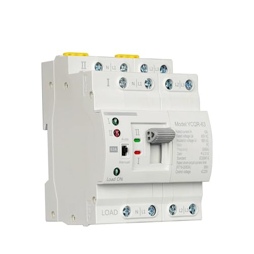 Commutateur de transfert automatique rail DIN 4P 40A inverseur source électrique - 3