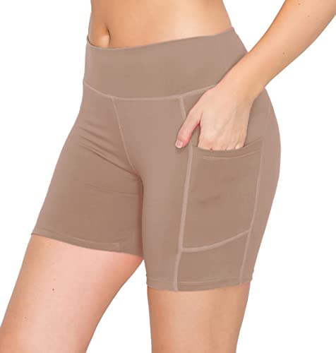 Image of ALWAYS Women's Super Soft Biker Shorts - 3 inch / 5 inch / 8 inch High Waisted Yoga Running Dance Spandex Shorts