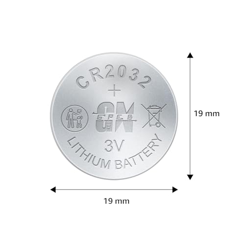 Amazon Basics Long-Lasting CR2032 Lithium Coin Batteries | 3V Voltage | Versatile Applications (Pack of 5)