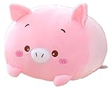 COSGOO Cute Plush Pig Stuffed Squishy Animal Pig Cylindrical Body Pillow,Super Soft Hugging Toy Pillow Kids Kawaii Pillow Gifts for Bedding Decor or Home Decor 8-Inch