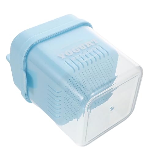 Amosfun Colador De Yogur Colador De Prensa De Alimentos Coladores De Yogur Yogurt Viejo Filtro Doméstico Viejo Filtro De Cocina De Yogurt Máquina Para Hacer Leche De Soja Sky-blue Abs